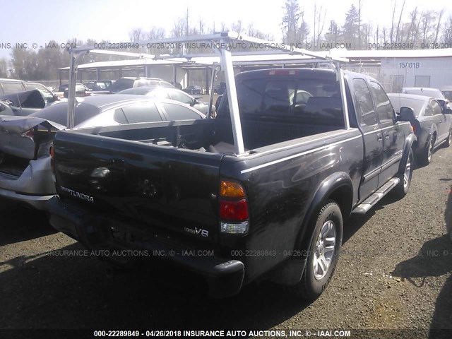 5TBRT38174S440516 - 2004 TOYOTA TUNDRA ACCESS CAB LIMITED BLACK photo 4