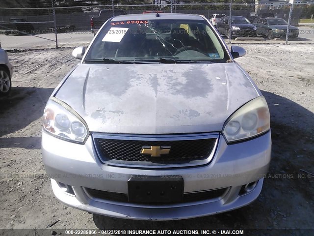1G1ZW53186F165042 - 2006 CHEVROLET MALIBU SS 银色 照片 6