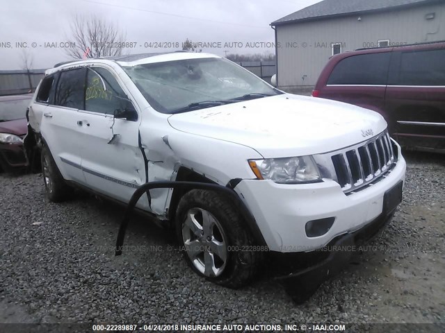 1C4RJFBG7DC649316 - 2013 JEEP GRAND CHEROKEE LIMITED WHITE photo 1