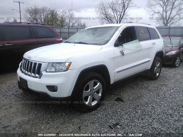 1C4RJFBG7DC649316 - 2013 JEEP GRAND CHEROKEE LIMITED WHITE photo 2