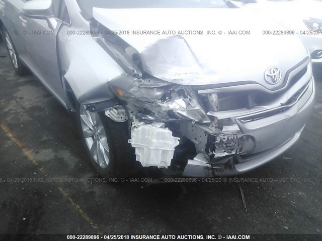 4T3BA3BB0EU061809 - 2014 TOYOTA VENZA LE/XLE SILVER photo 6