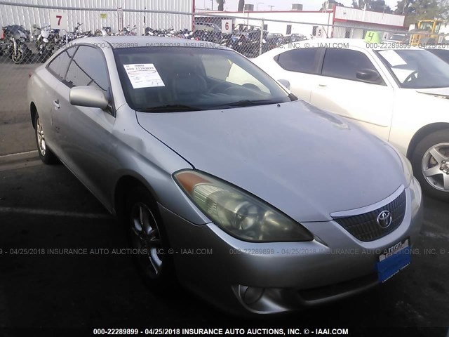 4T1CE38P84U851877 - 2004 TOYOTA CAMRY SOLARA SE/SLE ვერცხლისფერი ფოტო 1