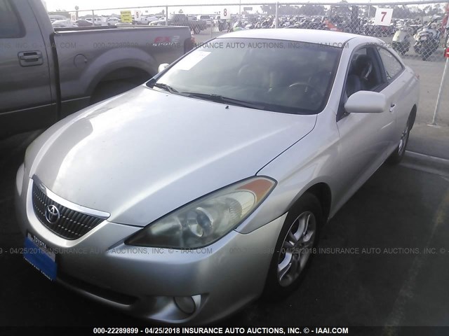 4T1CE38P84U851877 - 2004 TOYOTA CAMRY SOLARA SE/SLE ვერცხლისფერი ფოტო 2