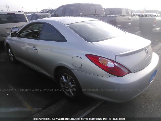 4T1CE38P84U851877 - 2004 TOYOTA CAMRY SOLARA SE/SLE ვერცხლისფერი ფოტო 3