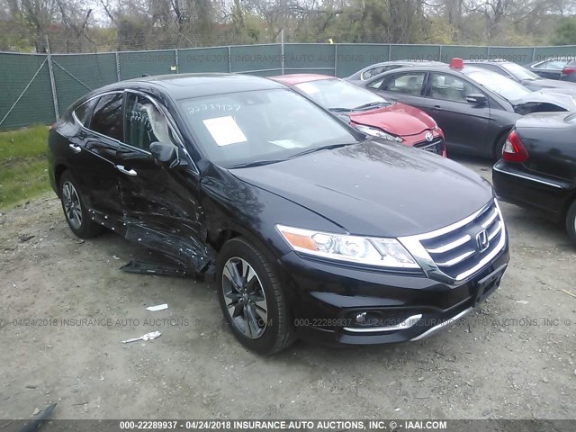 5J6TF2H51EL002539 - 2014 HONDA CROSSTOUR EXL შავი ფოტო 1