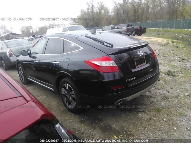 5J6TF2H51EL002539 - 2014 HONDA CROSSTOUR EXL BLACK photo 3