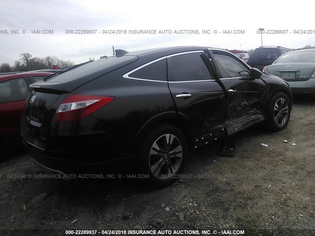 5J6TF2H51EL002539 - 2014 HONDA CROSSTOUR EXL შავი ფოტო 4