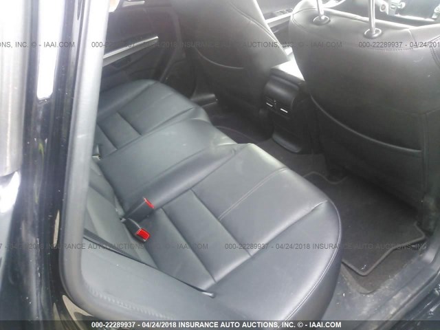 5J6TF2H51EL002539 - 2014 HONDA CROSSTOUR EXL შავი ფოტო 8