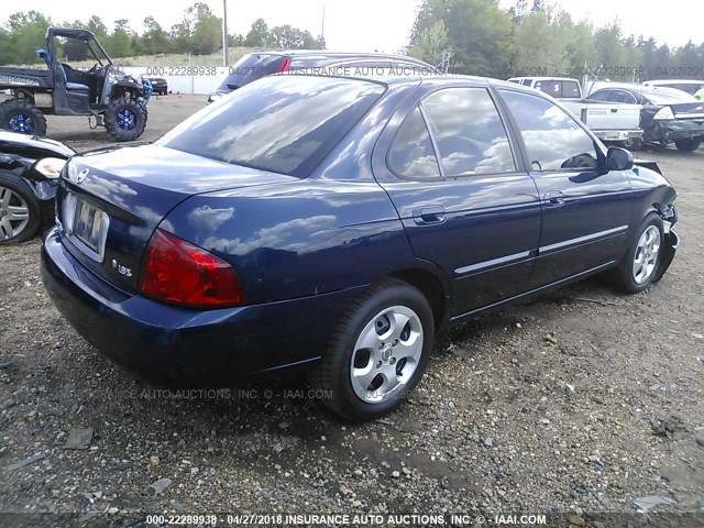 3N1CB51D36L528782 - 2006 NISSAN SENTRA 1.8/1.8S Dark Blue photo 4