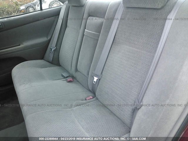 4T1BE32K32U012189 - 2002 TOYOTA CAMRY LE/XLE/SE მუქწითელი ფოტო 8