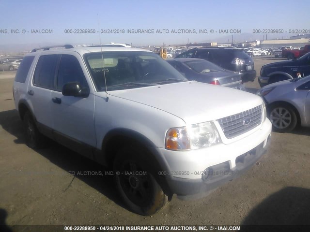 1FMZU63K53ZA01345 - 2003 FORD EXPLORER XLT/XLT SPORT/NBX WHITE photo 1