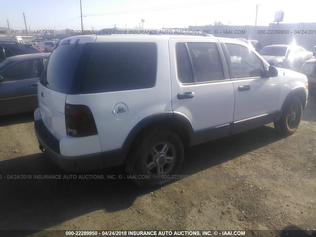 1FMZU63K53ZA01345 - 2003 FORD EXPLORER XLT/XLT SPORT/NBX WHITE photo 4