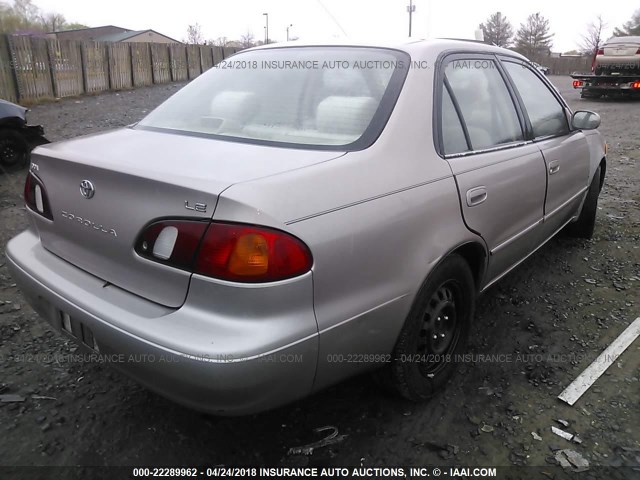 2T1BR12E0XC215679 - 1999 TOYOTA COROLLA VE/CE/LE BEIGE photo 4