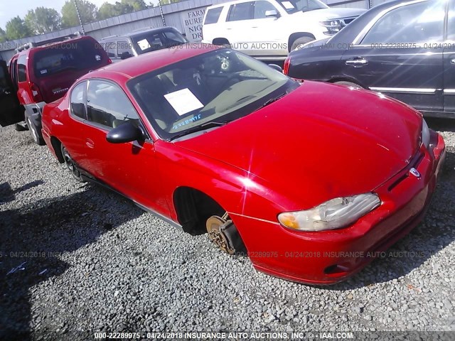 2G1WW12E859115362 - 2005 CHEVROLET MONTE CARLO LS RED photo 1