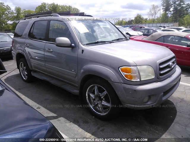 5TDBT48A31S021122 - 2001 TOYOTA SEQUOIA LIMITED GRAY photo 1