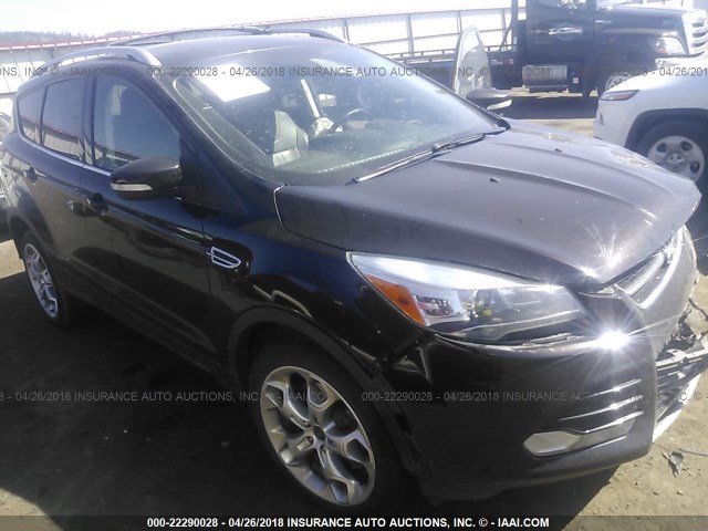 1FMCU9J91DUC62719 - 2013 FORD ESCAPE TITANIUM BROWN photo 1