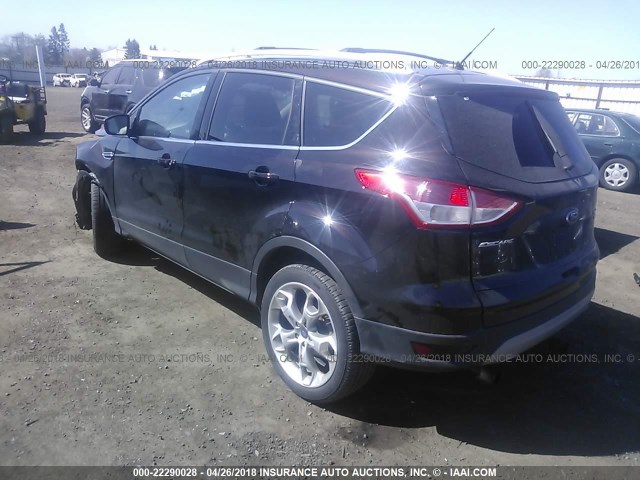 1FMCU9J91DUC62719 - 2013 FORD ESCAPE TITANIUM BROWN photo 3