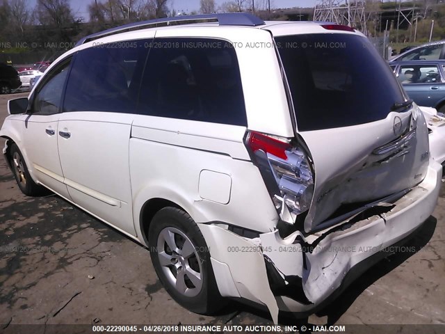 5N1BV28U39N106953 - 2009 NISSAN QUEST S/SE/SL WHITE photo 3