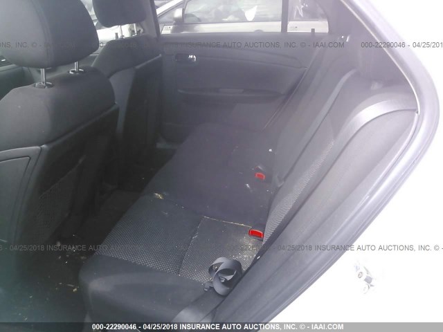 1G1ZH57B98F231551 - 2008 CHEVROLET MALIBU 1LT WHITE photo 8