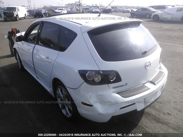 JM1BK144371665811 - 2007 MAZDA 3 HATCHBACK WHITE photo 3