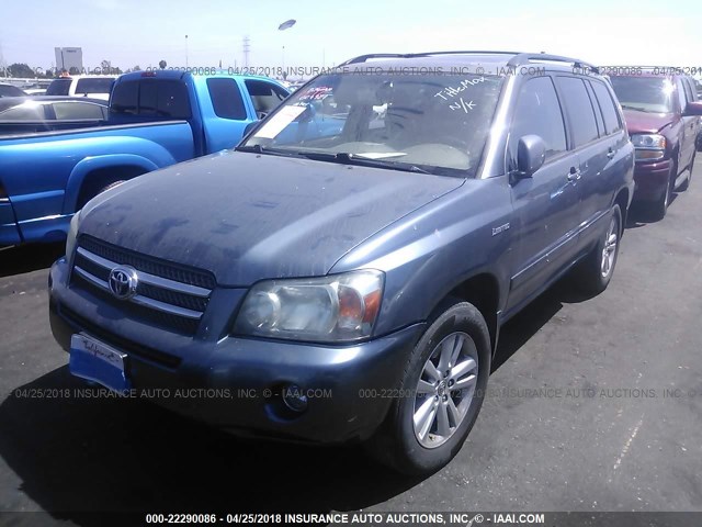 JTEDW21A460004981 - 2006 TOYOTA HIGHLANDER HYBRID GRAY photo 2