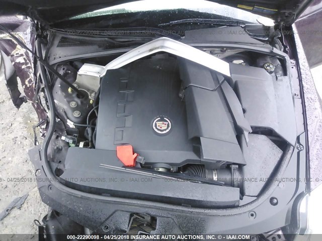 1G6DG577390165781 - 2009 CADILLAC CTS BURGUNDY photo 10