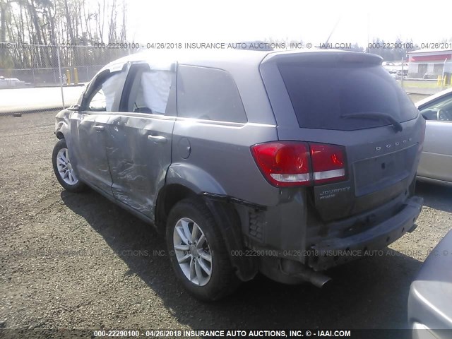 3C4PDDBG1DT607019 - 2013 DODGE JOURNEY SXT GRAY photo 3