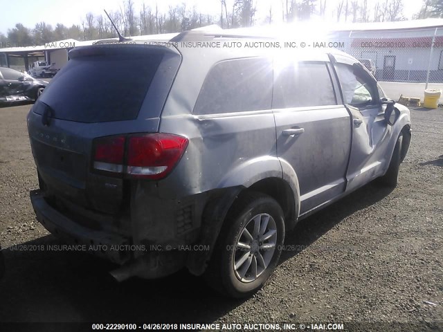 3C4PDDBG1DT607019 - 2013 DODGE JOURNEY SXT GRAY photo 4