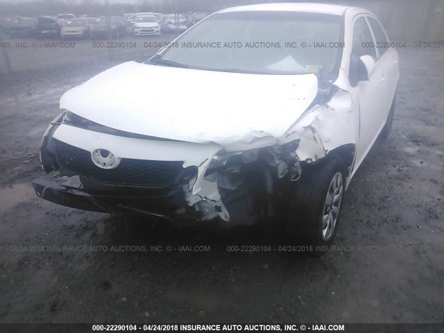 2T1BU4EE3AC522900 - 2010 TOYOTA COROLLA S/LE/XLE WHITE photo 6