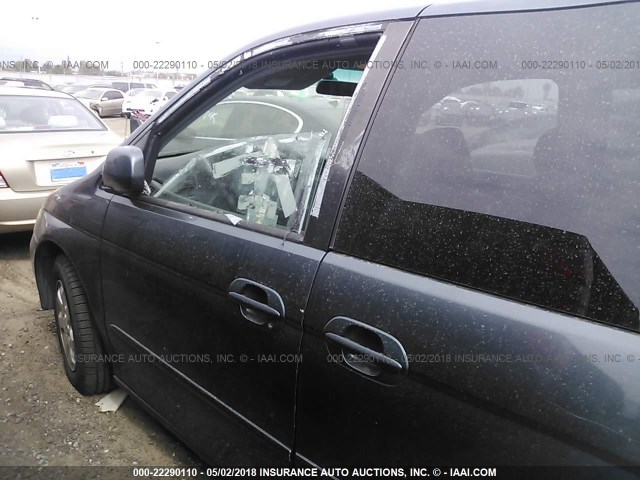 5FNRL18024B041147 - 2004 HONDA ODYSSEY EXL ნაცრისფერი ფოტო 6