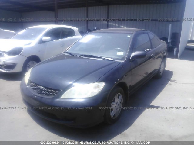 1HGEM21124L078847 - 2004 HONDA CIVIC DX VP BLACK photo 2