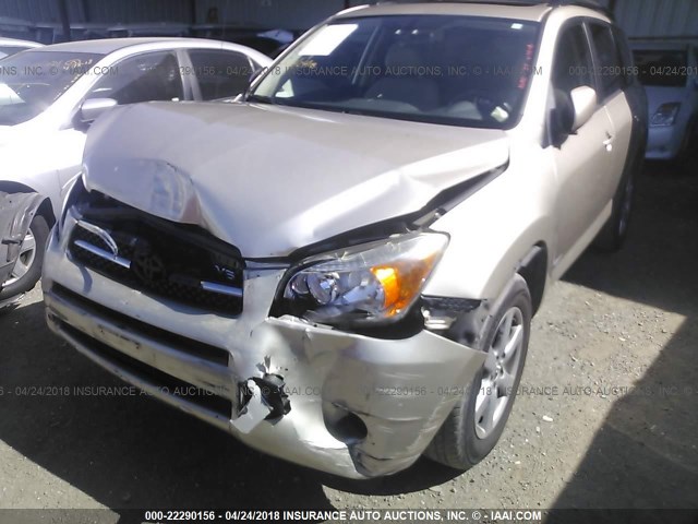 JTMBK31VX86038116 - 2008 TOYOTA RAV4 LIMITED BEIGE photo 6