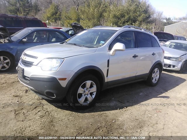 3GNAL2EK3DS586667 - 2013 CHEVROLET CAPTIVA LS GRAY photo 2