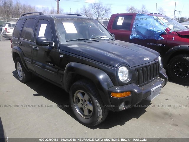 1J4GL58K82W220988 - 2002 JEEP LIBERTY LIMITED BLACK photo 1