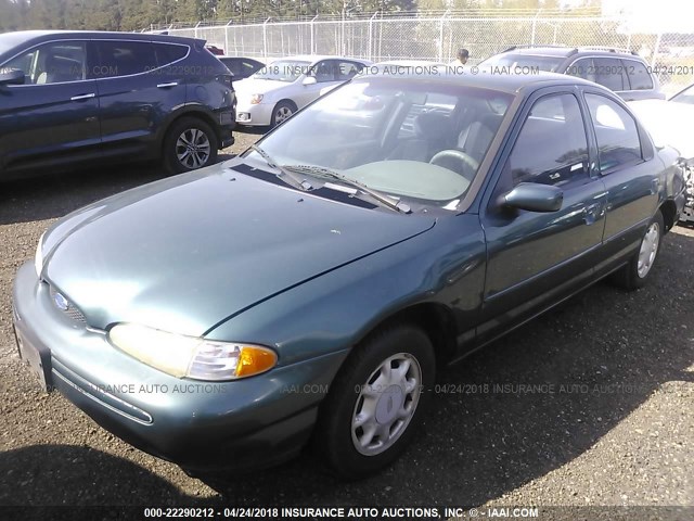 1FALP6531SK175997 - 1995 FORD CONTOUR GL GREEN photo 2