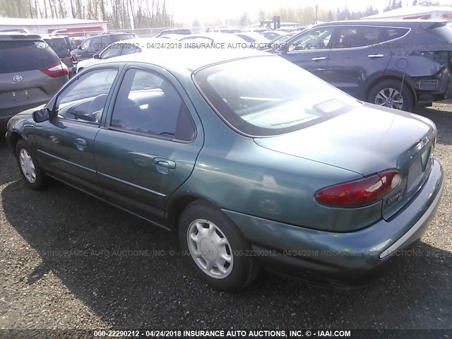 1FALP6531SK175997 - 1995 FORD CONTOUR GL GREEN photo 3