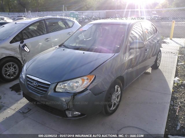 KMHDU46D59U806781 - 2009 HYUNDAI ELANTRA GLS/SE GRAY photo 2