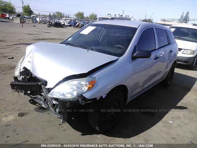 2T1KR32E16C602249 - 2006 TOYOTA COROLLA MATRIX XR SILVER photo 2