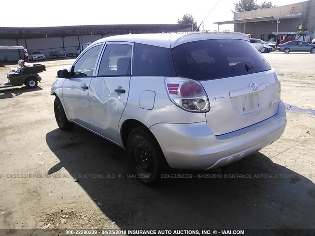 2T1KR32E16C602249 - 2006 TOYOTA COROLLA MATRIX XR SILVER photo 3