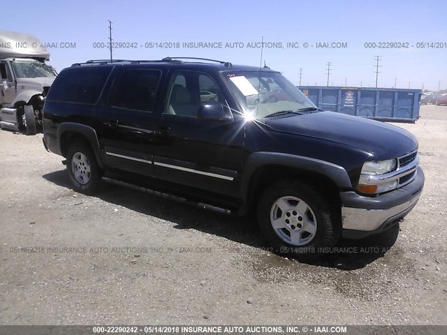 3GNFK16ZX5G221597 - 2005 CHEVROLET SUBURBAN K1500 BLACK photo 1