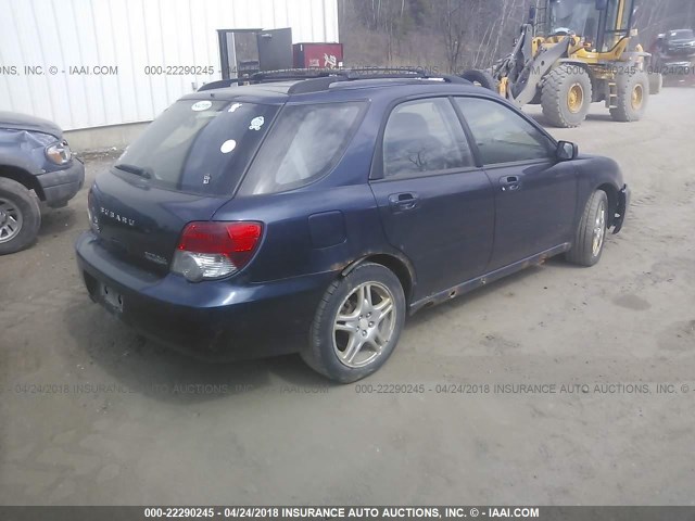 JF1GG67505H808751 - 2005 SUBARU IMPREZA RS BLUE photo 4