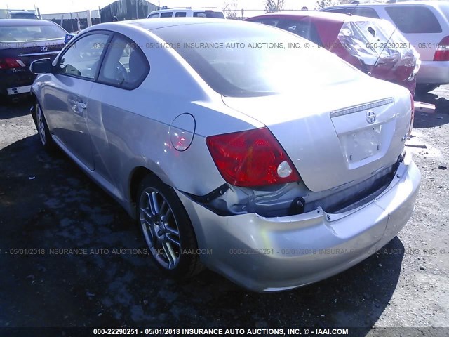 JTKDE177X60126914 - 2006 TOYOTA SCION TC 银色 照片 3