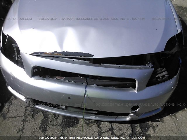 JTKDE177X60126914 - 2006 TOYOTA SCION TC 银色 照片 6