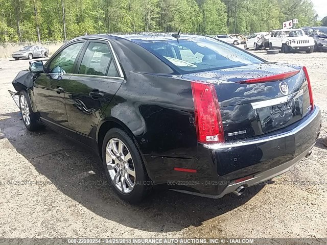 1G6DT57V880153814 - 2008 CADILLAC CTS HI FEATURE V6 BLACK photo 3