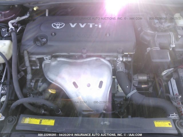 JTKDE167X80231859 - 2008 TOYOTA SCION TC 栗色 照片 10