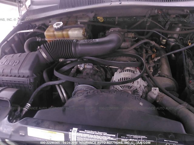 1J4GL48K54W315019 - 2004 JEEP LIBERTY SPORT 银色 照片 10