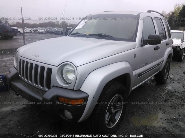 1J4GL48K54W315019 - 2004 JEEP LIBERTY SPORT SILVER photo 2