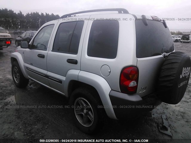 1J4GL48K54W315019 - 2004 JEEP LIBERTY SPORT 银色 照片 3
