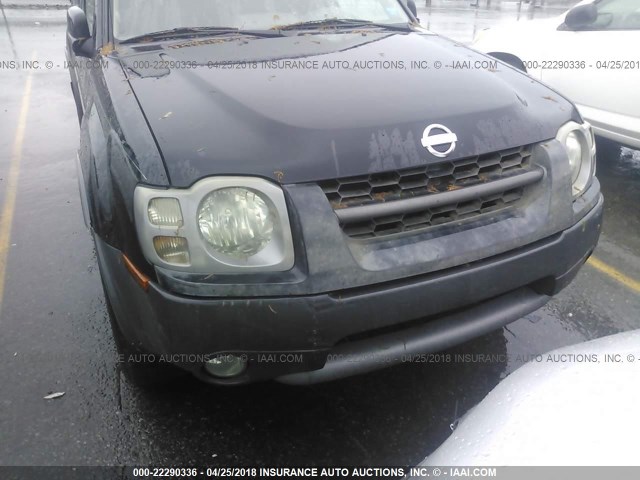 5N1ED28T92C600372 - 2002 NISSAN XTERRA XE/SE BLACK photo 6