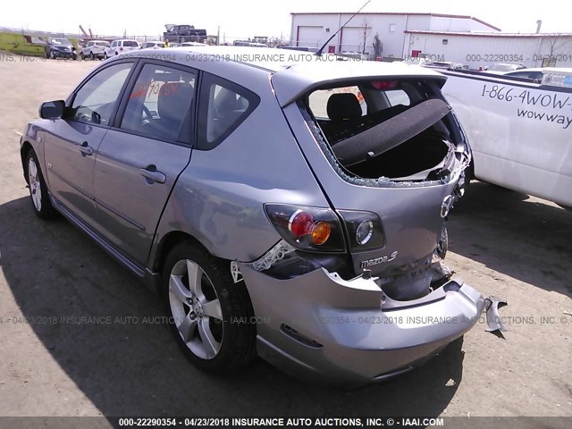 JM1BK343161454821 - 2006 MAZDA 3 HATCHBACK GRAY photo 3